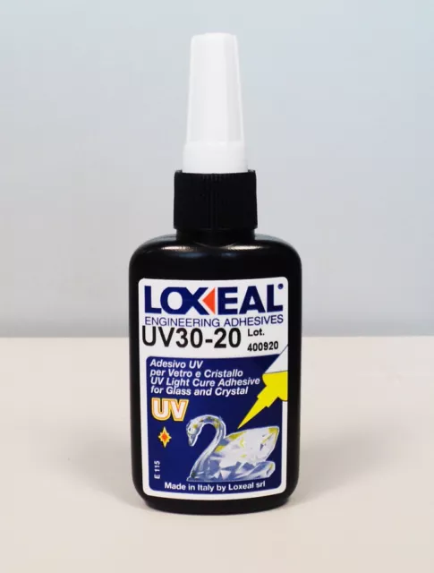 LOXEAL UV 30-20 50Ml. Adesivo Colla Uv Per Vetro E Cristallo Vetro Con  Metallo EUR 27,90 - PicClick IT