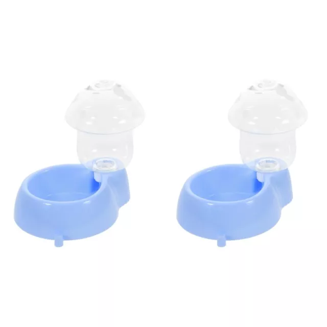 2 Pack Pet Feeder Sky-blue Color Automatic Drinking Fountain
