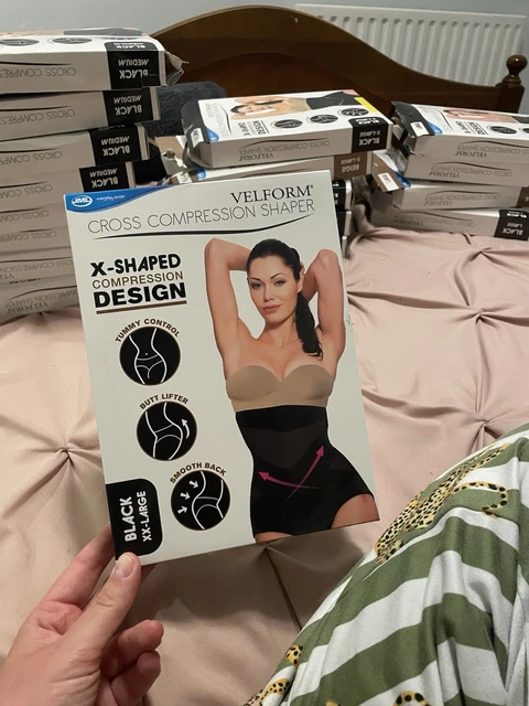 Gaine Cross Compression Velform - Venteo - Ventre Plat Design En X à Prix