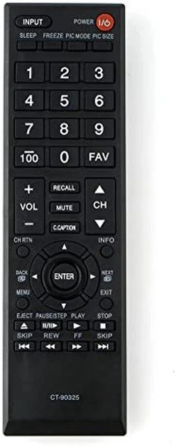 Replacement Remote Control for 32C120U 32L1400U 39L22U 50L1400U 50L2400U Toshiba