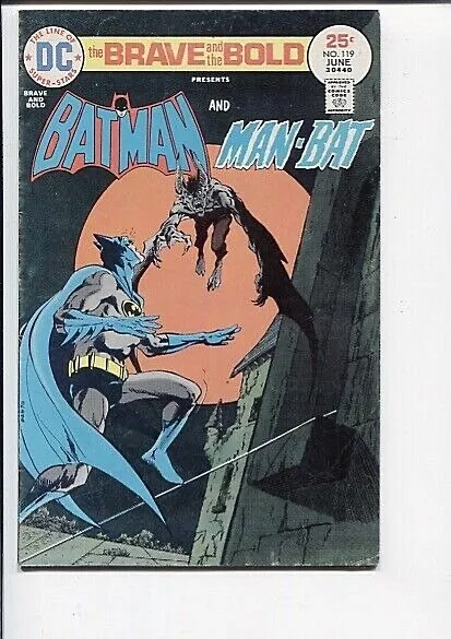 Brave And Bold 119 Vf- Batman Vs Man-Bat Aparo C/A 1975