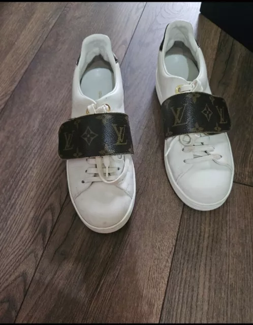 LOUIS VUITTON FRONT ROW LV Macassar Calfskin Sneaker UK9 RARE
