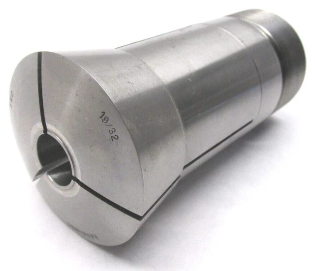 HARDINGE 19/32" 16C ROUND COLLET w/ INTERNAL THREADS