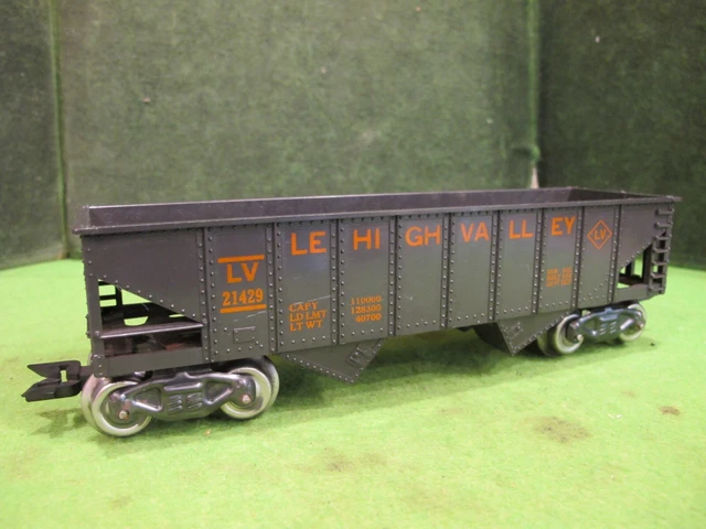 Marx O Scale 8-Wheel Lehigh Valley 2 Bay Hopper No. 21429