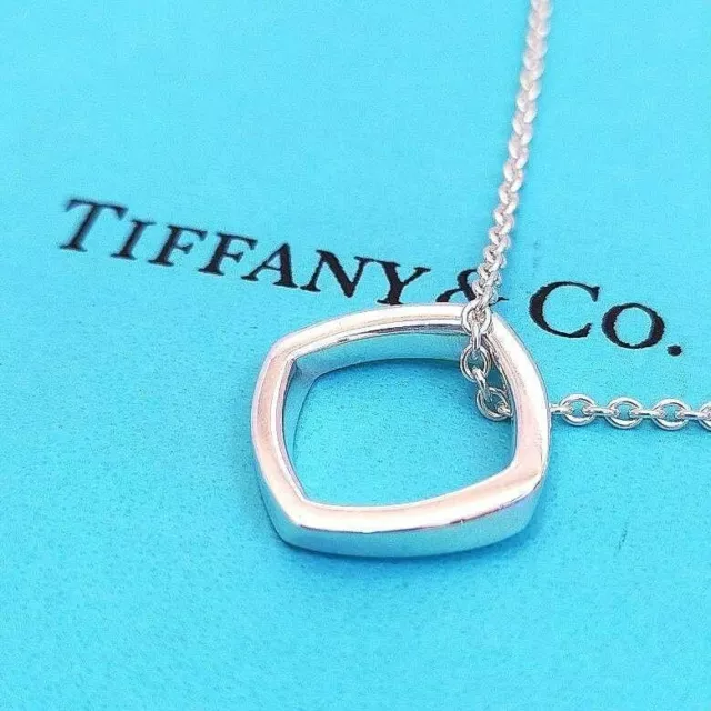 Tiffany & Co. Frank Gehry schmale Halskette mit Drehmoment Silber 925.