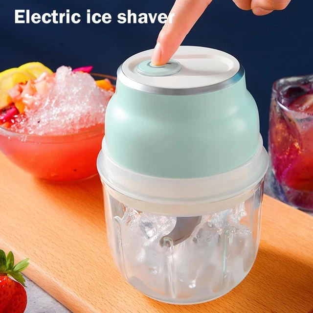 4Pcs  Ice Shaver Machine Electric Smoothie Machine USB Rechargeable Ice Crusher