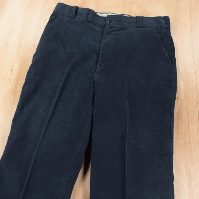 vtg SEARS PERMA-PREST flat front corduroy pants trouses 36x28 (36x34 tag 70s 80s