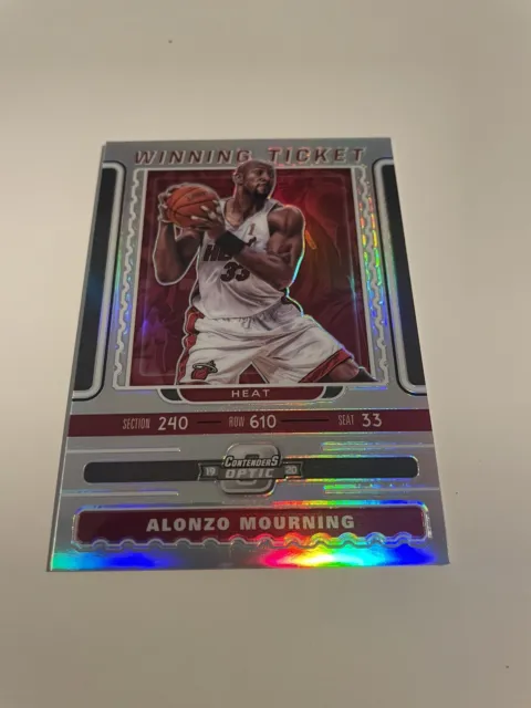 Free Ship 2019-20 Contenders optic Alonzo Mourning Winning Tickets Silver Prizm