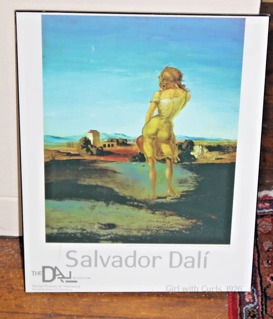 SALVADOR DALI 1926 Girl with Curls Exhibition Museum Poster from The
