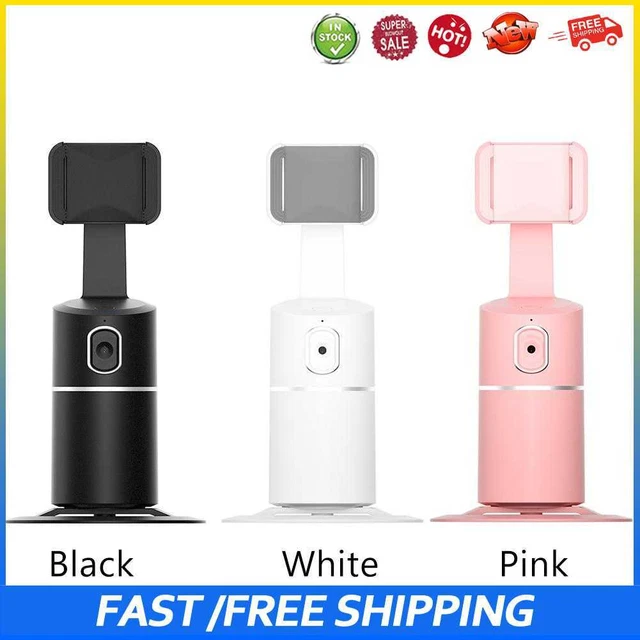 #B 360 Rotación 360 Trípode Rastreo Soporte para Teléfono Video Vivo Cardán (Blanco)