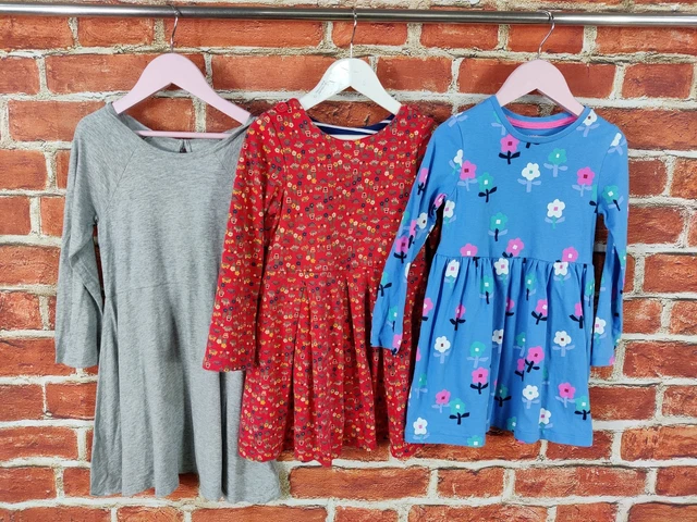 Girls Bundle Age 4-5 Years Gap M&S Mothercare Long Sleeve Dress Floral Set 110Cm
