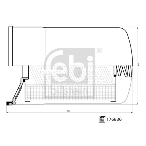 Filter, Arbeitshydraulik FEBI BILSTEIN 176836 für CASE IH JOHN DEERE NEW HOLLAND