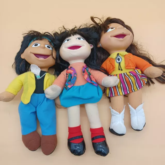 3 Julie Woo Asian American Doll The Puzzle Place 1994 Fisher Price Vintage 14"