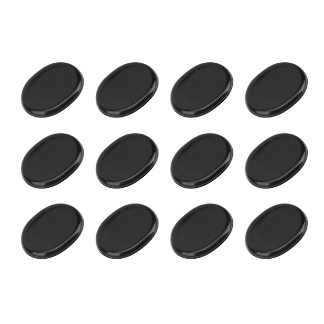 12PC Drum Damper Silencer Accessorio Musicale Silicone Autoadesivo Nero