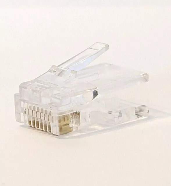 RJ45 Connector Modular for CAT5, CAT5E and CAT6 - Pack of 1, 5, 10, 20, 50, 100