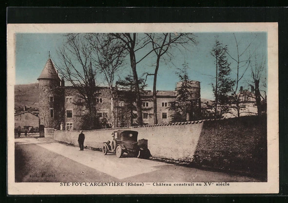 CPA Sainte-Foy-lès-L´Argentière, Chateau construit au XVe siecle