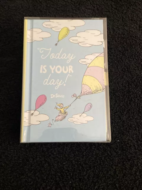 Dr Seuss Journal 3.75” X 5.75” With Pen 166 Pages “ Today Is Your Day” New