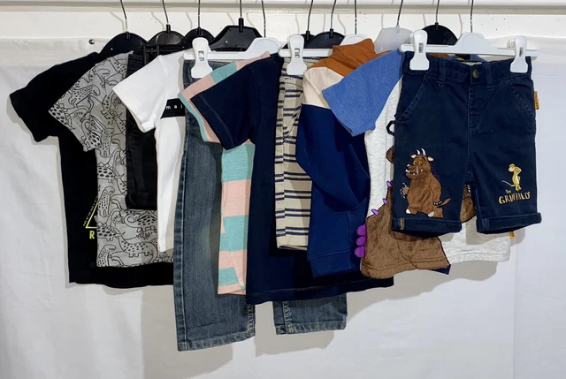 Boys Summer Clothes Bundle 18-24 months *11 Items NEXT, M&S, LEVIS, RIVER ISLAND