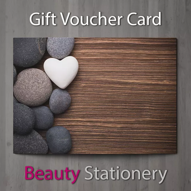 Gift Voucher Beauty Salon Blank Card Coupon Nail Massage Present A7 + Env.