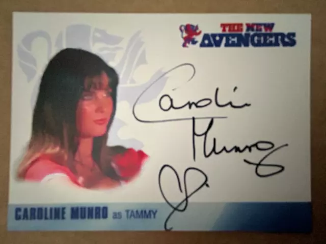 The New Avengers: Unreleased Autograph Card: Caroline Munro Cm1 ##/17 Variant 1