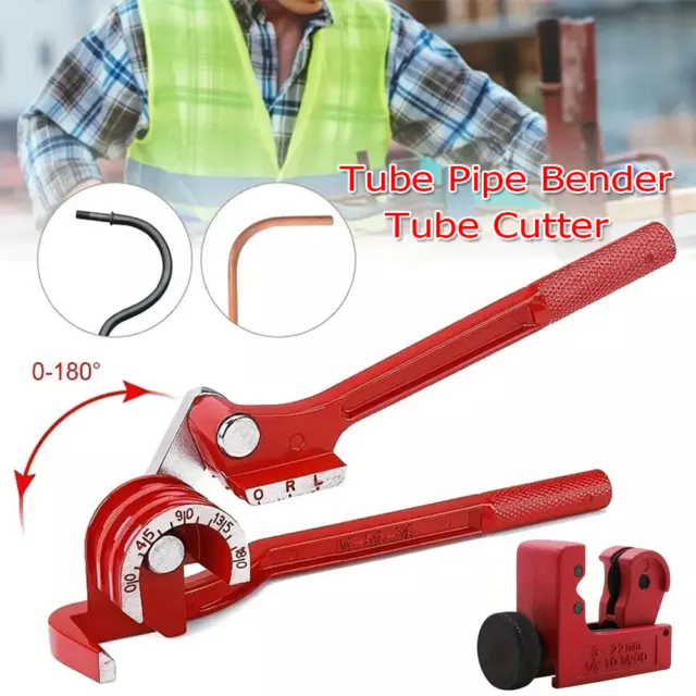 Mini Pipe Bender Copper Steel Tube Bending Hand Tool 6 8 10mm Tube Cutter 3-22mm