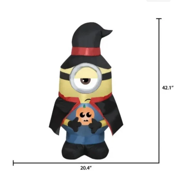 GEMMY MINIONS STUART Halloween Airblown Inflatable 3.5 ft NEW 124.99