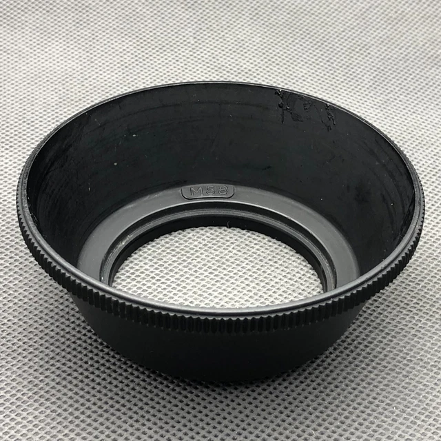 Vhbw Paraluce In Gomma Per Obiettivi Da 58 Mm, Nero, Rotondo, Avvitabile