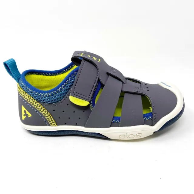 Plae Sam 2.0 Steel Gray Baby Toddler Breathable Casual Sneakers 106251 053