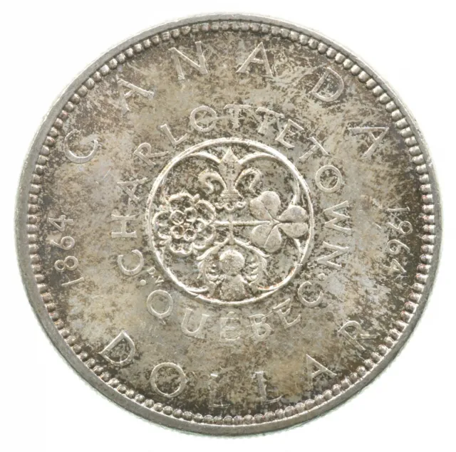 Toned - 1964 - Canada $1 - Charlottetown Quebec *207