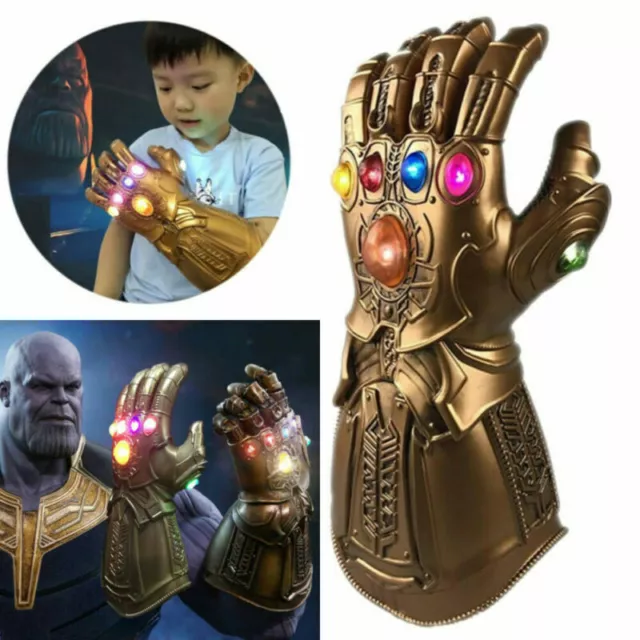 Kids Avengers Infinity War Gauntlet LED Light Thanos Glove Cosplay Props Gift AU 3