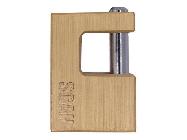 Cadenas carré obturateur 90 mm laiton U90 Ifam | Leroy Merlin