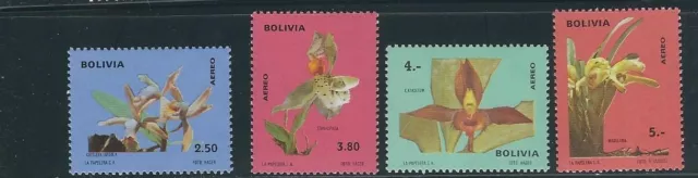 Bolivien 1974 Orchideen (Scott C327-330) VF MNH