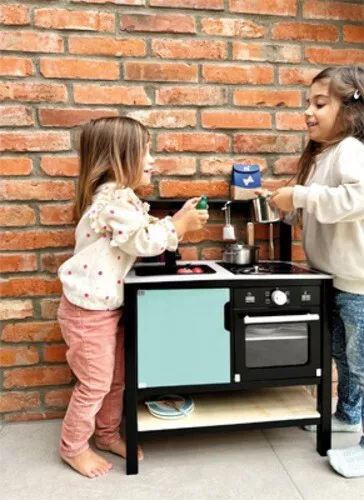 Jeu D'Imitation Cuisine Pour Enfants En Bois Style Industriel Neuf