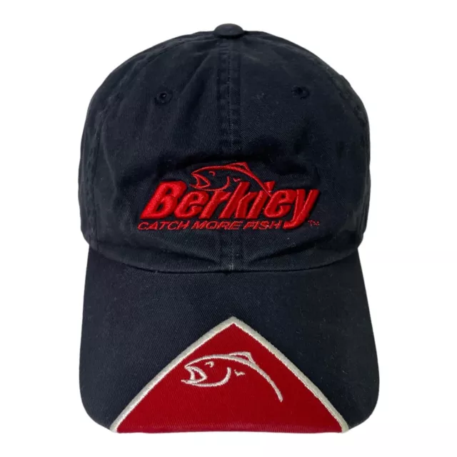 BERKLEY CATCH MORE Fish Hat Cap Adjustable Strapback Red $12.49