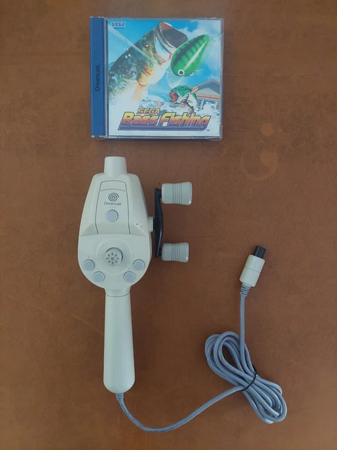 Dreamcast controller canna da pesca HKT-8700 + gioco Bass Fishing PAL