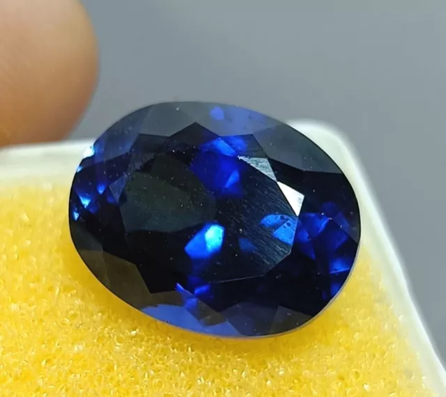 Certified 22.10 Ct Natural  Kashmiri Blue Sapphire  AAA+ Oval Cut Loose Gemstone