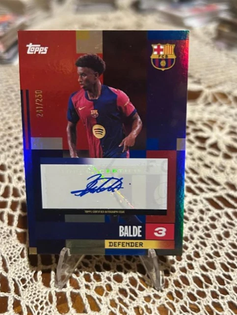 Carte Eidur Gudjohnsen FC Barcelone Auto /250 - Topps Team Set 2024/2025 - Near Mint