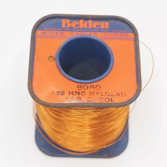 Belden #28 HNC NYLCLAD Magnet Wire Copper 1 Pound Spool