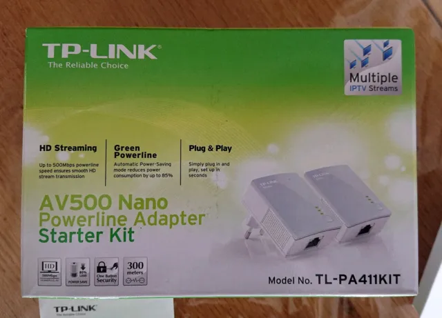 TP-LINK TL-PA411KIT CPL KIT DE 2Prise+Port Ethernet 500Mbp