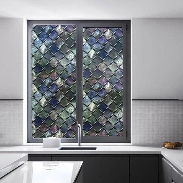 Residue Free Home Decor Mosaic Wings Matted Film for More Privacy