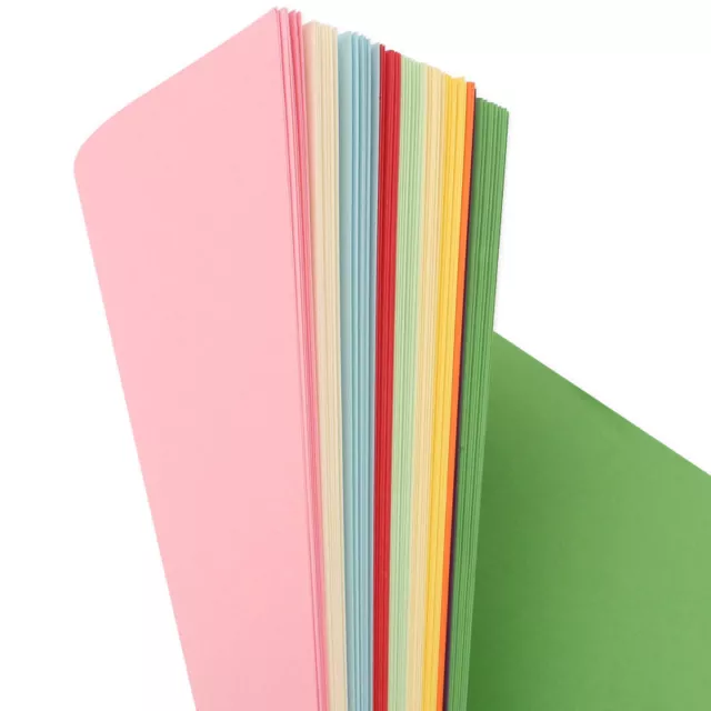 100 x 160gsm A4 Coloured Cardboard DIY Craft Paper Making Cardstock Premium