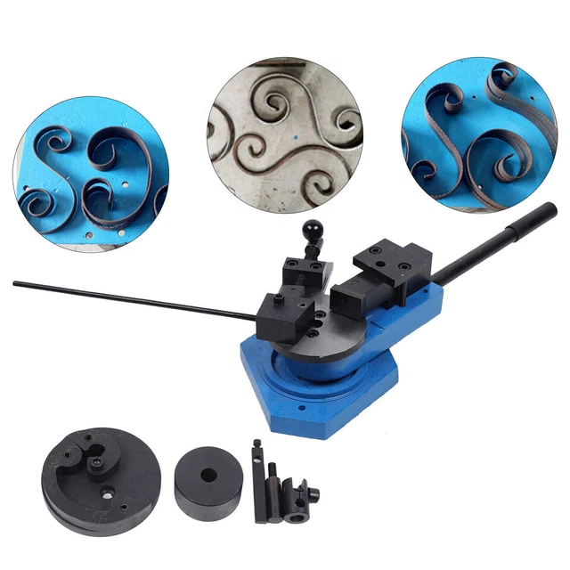 Bender Flat Round Square Angle Bar Bending Machine Metal Scroll Bender Tool NEW