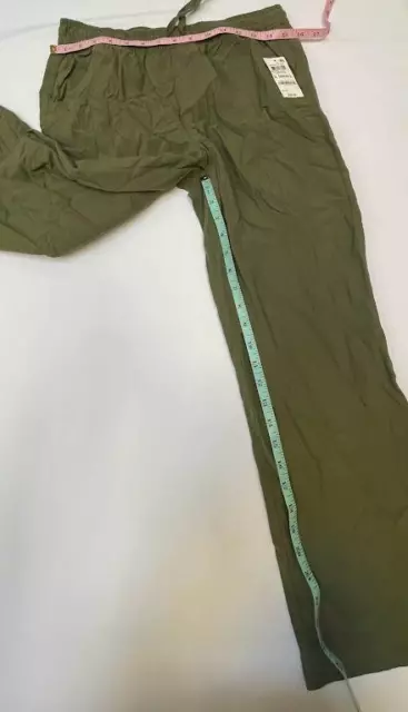 MSRP $40 Karen Scott Daphne Drawstring Pants Green Size XS 2