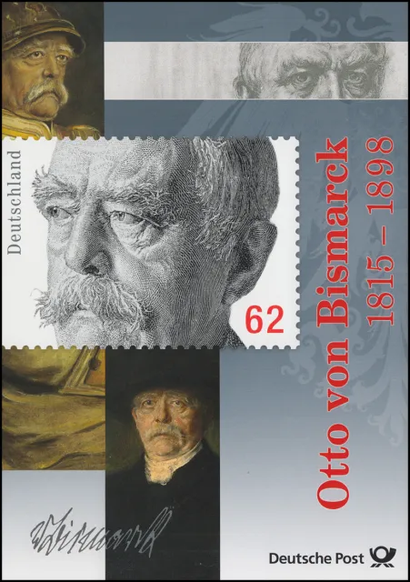 3145 Otto von Bismarck - Erinnerungsblatt der Post EB 3/2015