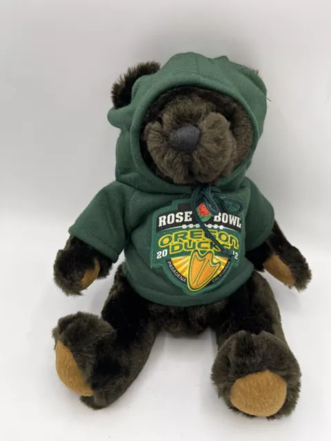 Oregon Duck merch ROSE BOWL 2012 teddy bear Green Hoodie Patch College Football