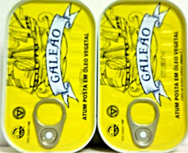 3 Lattine Di Tonno Portoghese In Olio Vegetale Galeão 110G (Us)