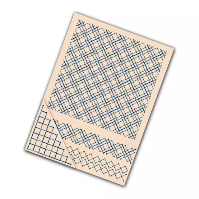 Tattered Lace Dotted Crosshatch Embossing Folder Set - Square - Corner -Borders