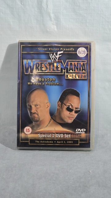 WWF WRESTLEMANIA X-SEVEN 17 DVD 2 Disc Silver Vision Rock Stone