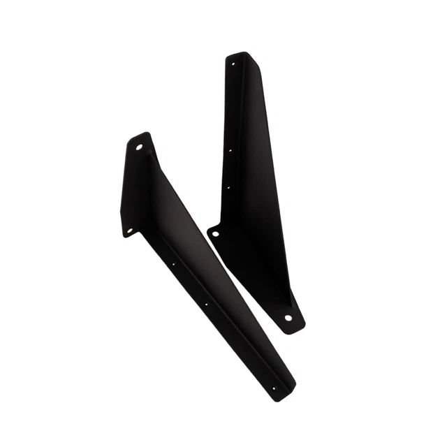Juego de 2 ángulos de acero 40 cm fijación de pared soporte de pared negro
