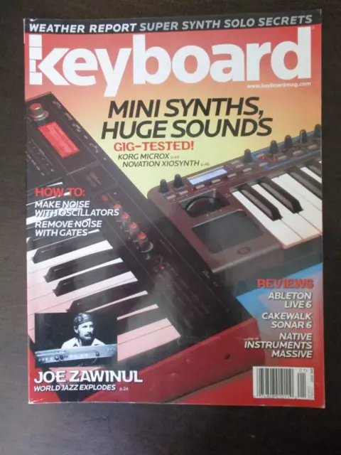 Keyboard Magazine January 2007 Joe Zawinul World Jazz Ableton Live 6 Music